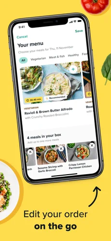 screenshot of Marley Spoon